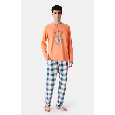 Pyjama en coton imprimé We are family ARTHUR