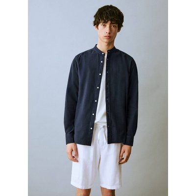 Chemise coton lin col mao MANGO TEEN