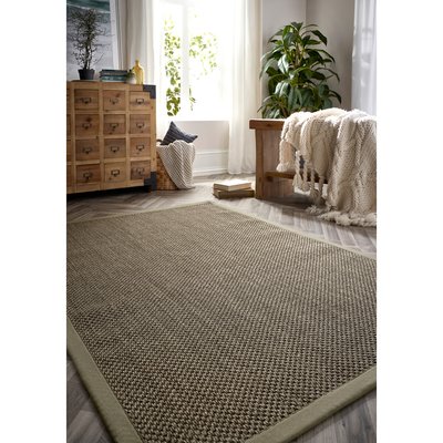 Herringbone Border Sisal Rug SO'HOME