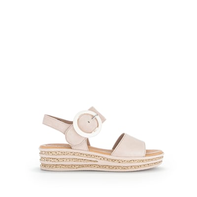Sandales en cuir à talon compensé GABOR