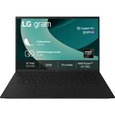 Ordinateur portable Gram 15Z80T-G.AU8BF Copilot+ LG