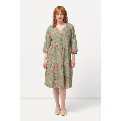 Robe tunique, imprimé floral, décolleté en V ULLA POPKEN