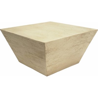 table d'appoint effet travertin naturel en magnésium RECOLLECTION