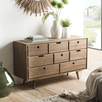 Commode 8 tiroirs en bois style déco scandinave LIMA PIER IMPORT