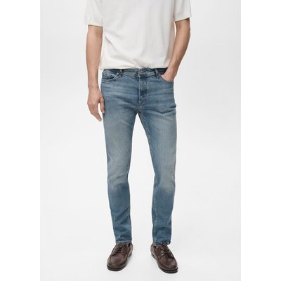 Jean Jan slim-fit délavé moyen effet usé MANGO MAN
