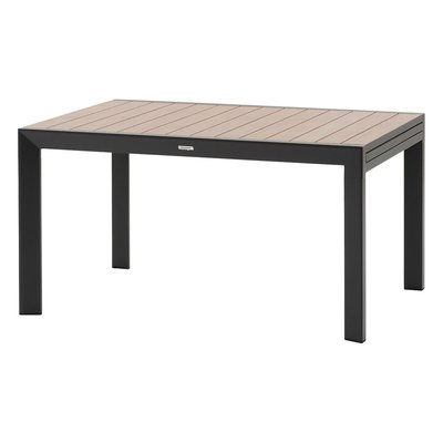 Table de jardin extensible en aluminium effet bois 10 places EVASION HESPERIDE