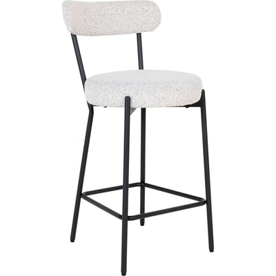 Tabouret de bar en tissu bouclé HOLSTELLY RECOLLECTION