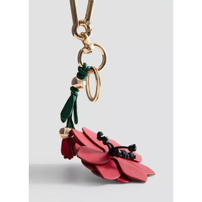 Porte-clés avec breloque fleur MANGO