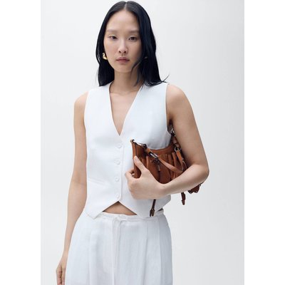 Gilet de costume droit en lyocell MANGO