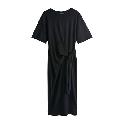 Robe t-shirt mi-longue avec liens à nouer NEXT