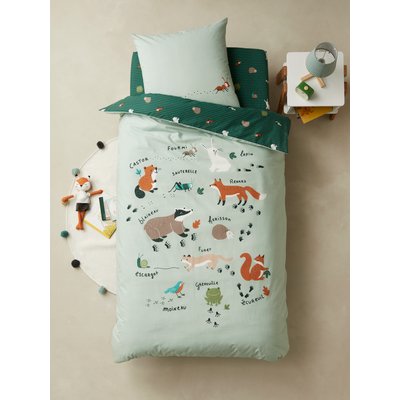 Pack housse de couette + taie d'oreiller enfant en coton bio* CLASSE VERTE Oeko-Tex® VERTBAUDET