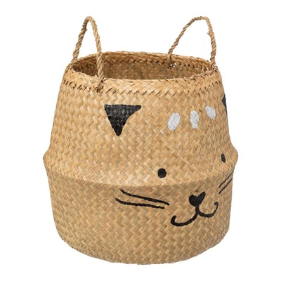 Panier Pliable En Roseau Chat D35 ATMOSPHERA