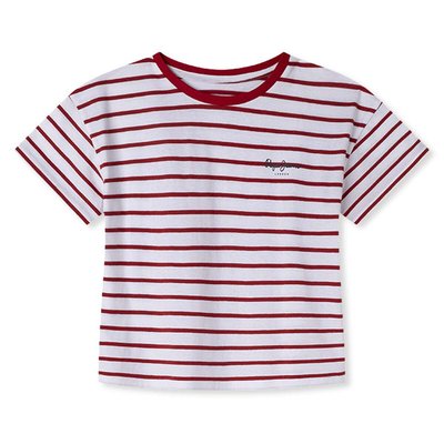 T-Shirt À Rayures Coupe Cropped PEPE JEANS