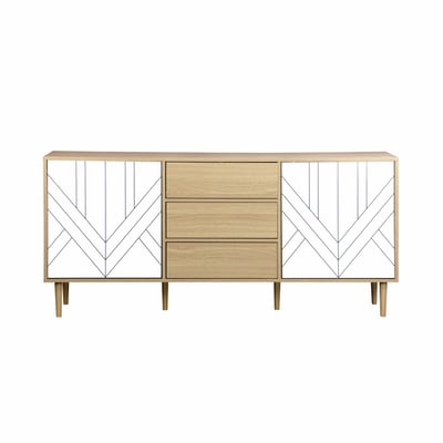 Buffet décor bois 2 portes 160cm MIKA SWEEEK