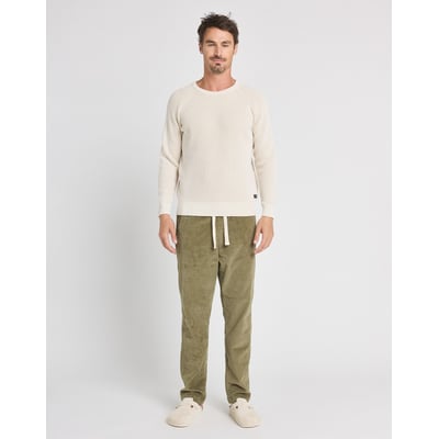 PANTALON LOOSE VELOURS GREEN PULLIN