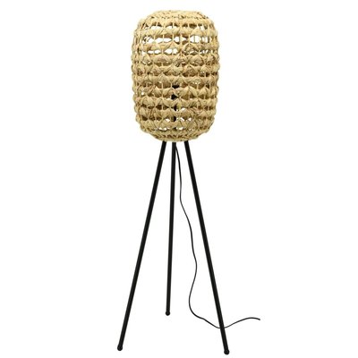 Lampe haute en jacinthe naturelle et métal AUBRY GASPARD