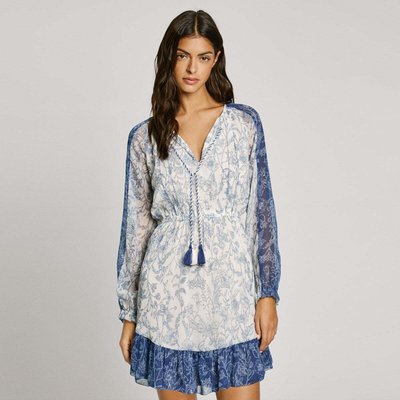 Robe Courte À Imprimé Floral PEPE JEANS