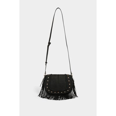 Sac besace croco à franges MORGAN