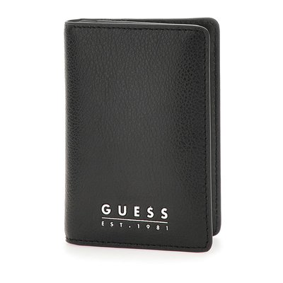 Porte-Cartes De Crédit Madrid Cuir Véritable GUESS