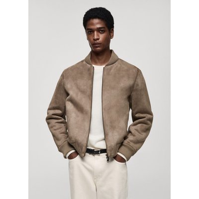 Veste bomber effet daim MANGO MAN