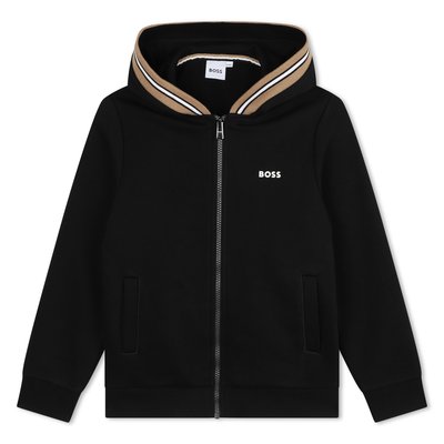 Cardigan zippé à capuche BOSS KIDSWEAR