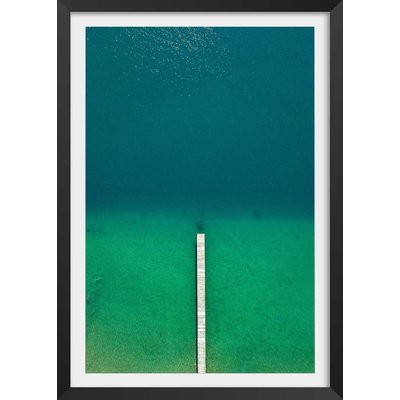 Affiche plage tropiques dans mon coeur HEXOA