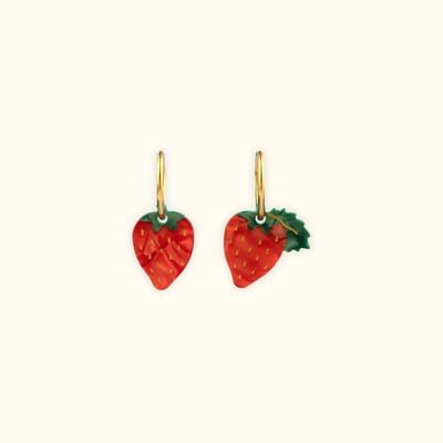 Boucles d'oreilles FRAISE COUCOU SUZETTE