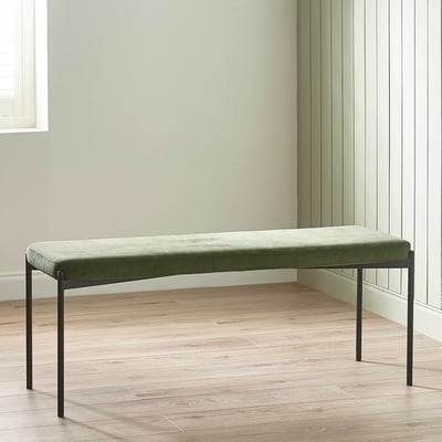 Sylvie Corduroy Upholstered Dining Bench SO'HOME