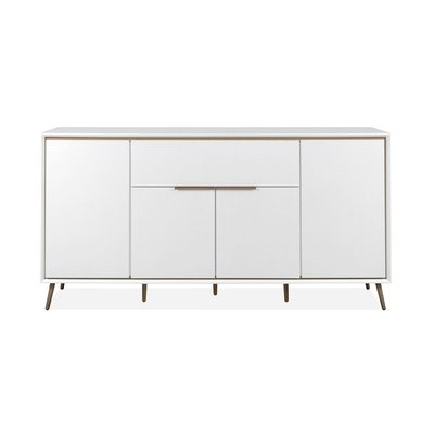Buffet blanc moderne 4 portes 1 tiroir AVIO PIER IMPORT