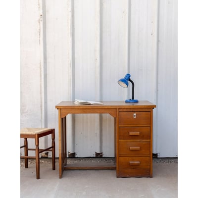 Bureau en chêne Yvan N°550 - Bon état DEBONGOUT