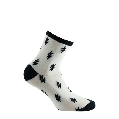 Socquette jersey fantaisie éclairs en coton KINDY