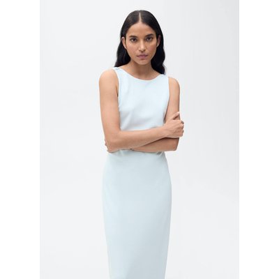Robe satinée dos drapé MANGO