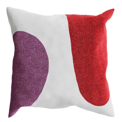 Coussin brodé, design moderne et coloré - LIMA POTIRON PARIS