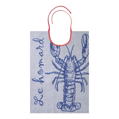 Bavoir jacquard pur coton, HOMARD COUCKE