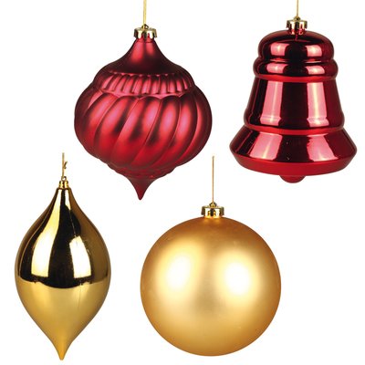 Set 4 boules de noel a suspendre DOUCEUR D'INTÉRIEUR