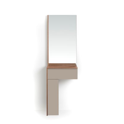Ensemble console-miroir en mélamine, Tetris HERDASA