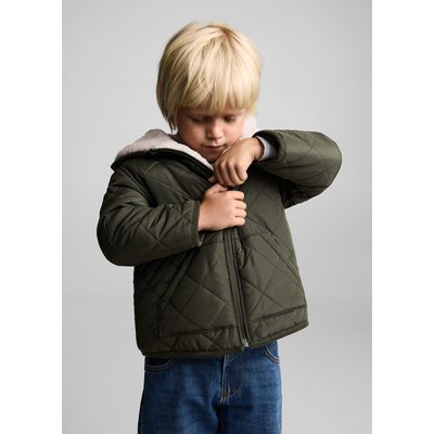 Parka capuche fourrure synthétique mango 2025