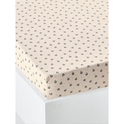 Drap-housse enfant RETRO FLOWERS, avec coton recyclé VERTBAUDET