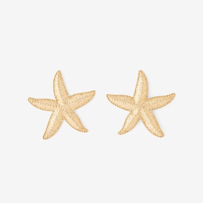 Grandes boucles d'oreilles étoile mer effet sablé BALABOOSTE