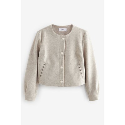 Veste brossée sans col coupe classique NEXT