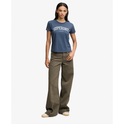 Pantalon Baggy Taille Moyenne SUPERDRY