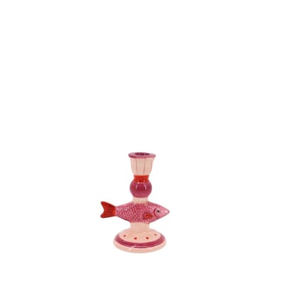 Bougeoir forme poisson en dolomite  15cm KERSTEN
