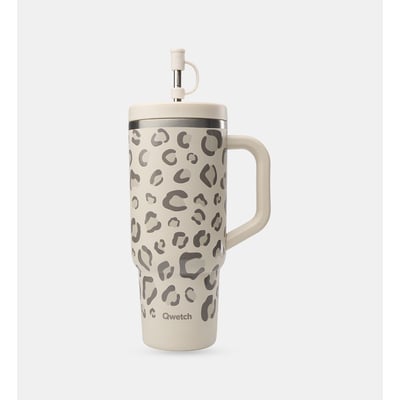 Mug isotherme avec anse et paille - 90 cl QWETCH