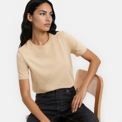 Cotton Short Sleeve T-Shirt LA REDOUTE COLLECTIONS