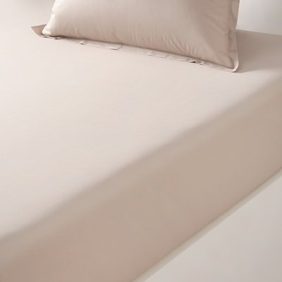 Drap housse en percale de coton rose, ALCOVE OLIVIER DESFORGES