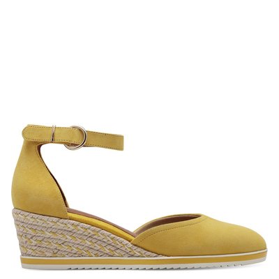 Sandales compensées en cuir TAMARIS