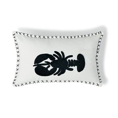 Housse de coussin toile de coton LOBSTER FEBRONIE