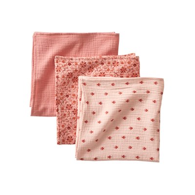 Lot de 3 langes en gaze de coton HAPPY BOHÈME Oeko-Tex® VERTBAUDET