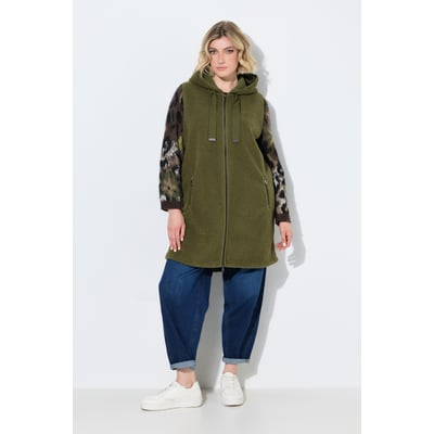 Long gilet en polaire teddy, coupe en A ULLA POPKEN