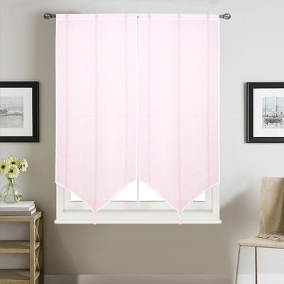 Paire vitrages à bandes verticales brillantes HOME MAISON